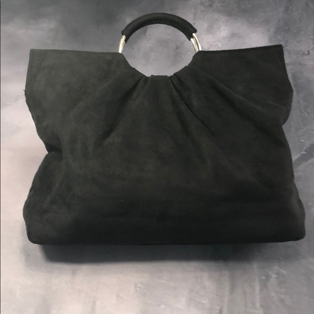 NWOT Victoria’s Secret Black Faux Suede handbag